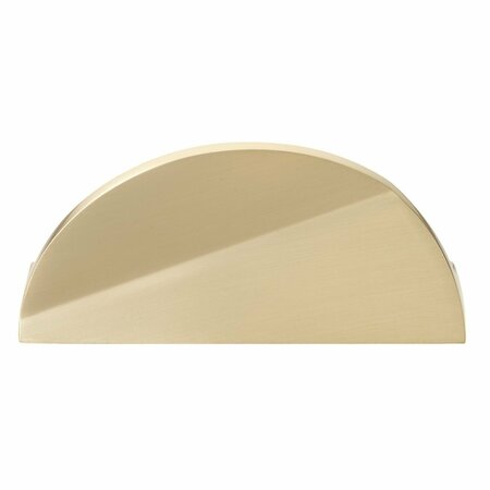 GLIDERITE HARDWARE 1-1/2 in. Center to Center Semi Circle Knob Champagne Gold 4844-CHPG-1